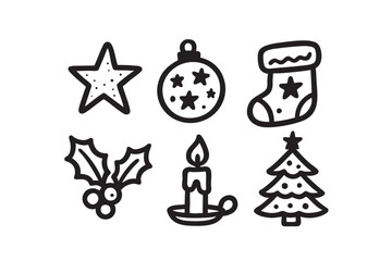Handdrawn Illustration Christmas Decoration 