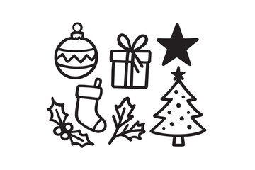Handdrawn Illustration Christmas Decoration 