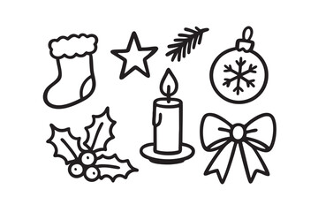 Handdrawn Illustration Christmas Decoration 