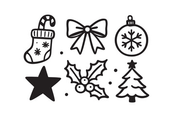 Handdrawn Illustration Christmas Decoration 