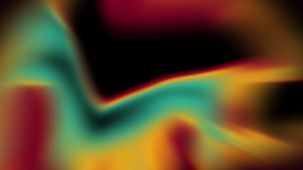 abstract freeform gradient background with colorful vintage soft blur defocused noise grainy red blue black liquid mid century modern colors airbrush copy space