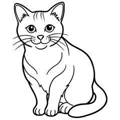 Obraz premium black cat vector illustration