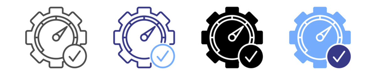 Obraz premium optimization icon set multiple style