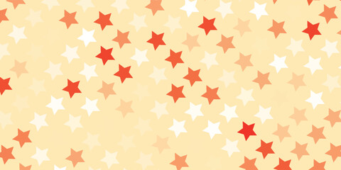 Stars multicolored on a pink background. Confetti.