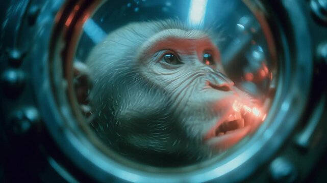 A small creature with glowing eyes emits a powerful shout inside a dimly lit chamber. The atmosphere is tense as the creature expresses its emotions in a confined space.