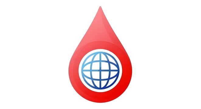 World Diabetes Day Blood Drop Icon

