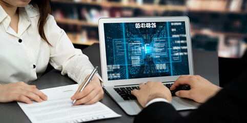 Software development or programming work with coding screen of various programming languages like HTML, , , and C brisk for new application development