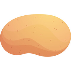 A Simple Potato With A Transparent Background Perfect For Any Culinary Or Agricultural Design Project