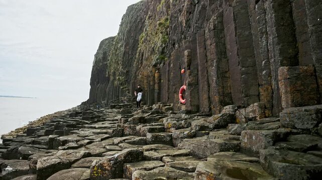 Basalt Cliffs and Giant&rsquo;s Causeway Coastal Landscape