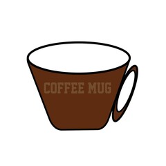 Illustration of a coffee mug and Time glasses.