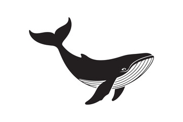 Fototapeta premium Fish silhouette vector illustration, Set of Fish silhouette vector 