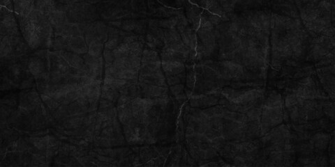 Fototapeta premium Dark black background backdrop studio, cement concrete dust surface rough crack wall texture. black old paper texture. stone marble texture. black dirty concrete wall backdrop. 