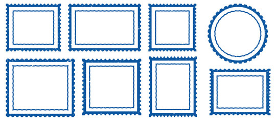 A decorative set of blue and white circles with a bow in the middle, ideal for gift tags, labels, packaging design, greeting cards, 
and festive decorations. Features a clean, minimal style