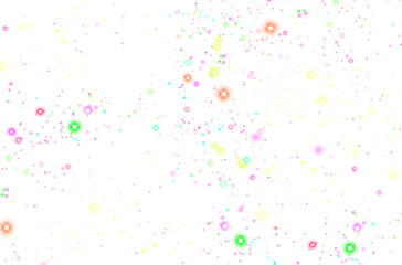 Glittering colorful stars lights overlay PNG christmas background, Abstract glowing seamless sparkling stars new year background, festive star dust particles neon, transparent background 