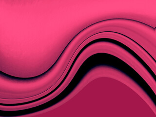 Abstract background with wavy pink lines.