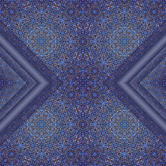 A seamless deep purple mandala pattern with intricate decorative details and abstract floral shapes. Perfect for wallpaper, textile design, digital art projects, packaging, and backgrounds.