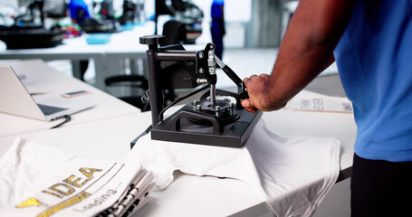 Black Business Owner Designs Custom African Print Shirt