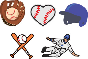 A vector of baseball collection 