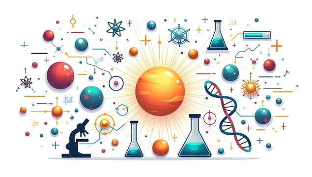 Futuristic Biotechnology and Artificial Intelligence Concept