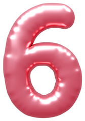 3D画像_風船_6_ピンク