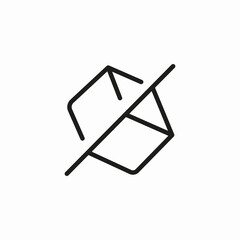 no ice cubes icon sign vector