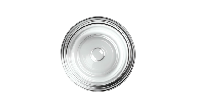 Top-down view clear liquid with ripples, against a black background