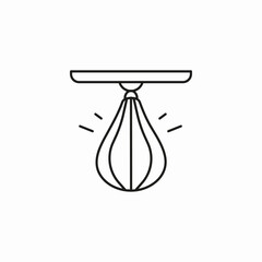 speed punching bag icon sign vector
