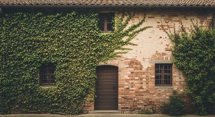 Rustic Charm An Old Building Embraced by Greenery & Architectural Texture in the Tuscan Countryside