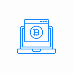 blockchain portal icon sign vector
