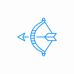 bow arrow archer icon sign vector