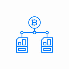 crypto network icon sign vector