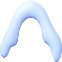 Realistic snow caps drifts.