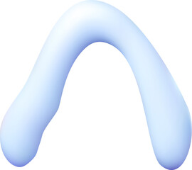 Realistic snow caps drifts icon.