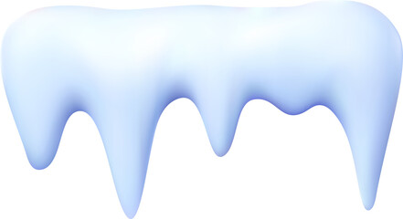 Realistic snow caps drift