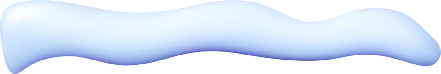 Realistic snow caps drifts element