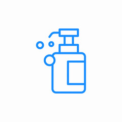 liquid soap dispencer icon sign vector