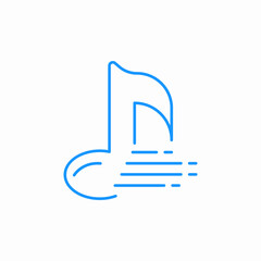 music streaming icon sign vector