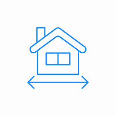 property size icon sign vector