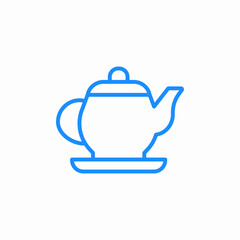 teapot kettle icon sign vector