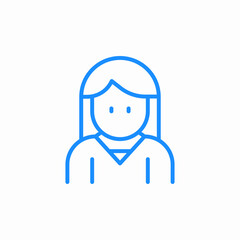 woman icon icon sign vector