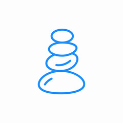 zen stones icon sign vector