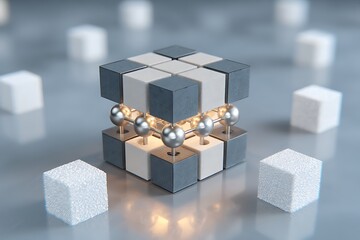 A nanoscale memory storage device holding terabytes of data in a sugar cube