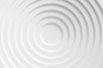 White Abstract Circle Background, Graphic Design Element. Futuristic Circular Concept. 3d render