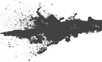 Obraz premium Black Ink Splatter Texture on White Background
