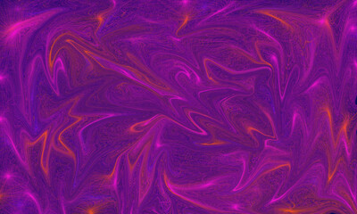 Dark Psychedelic Purple and Orange Liquid Abstract Swirl