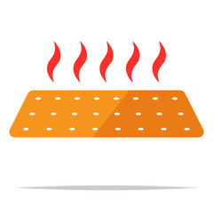 Heat plaster patch vector isolated illustration