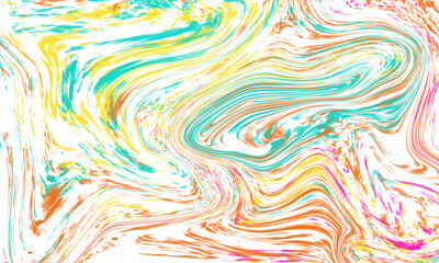 Bright Abstract Marbled Paint Swirl Background
