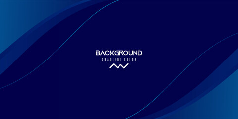 Smooth gradient from deep navy blue to bright cyan with subtle flowing curves. Modern trendy design