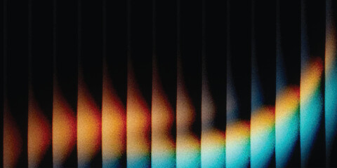 Ribbed glass background with abstract waves and glossy gradient texture. decorative patterns. abstract grainy background, noise texture poster header banner cover