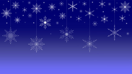 Amazing Glitter Snowflake Decoration Background Wallpaper In Winter